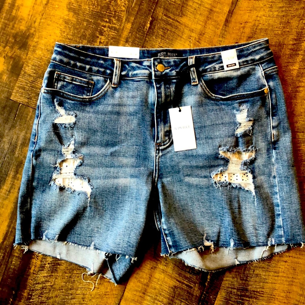 Judy Blue Denim Blue Jean Shorts 2XL